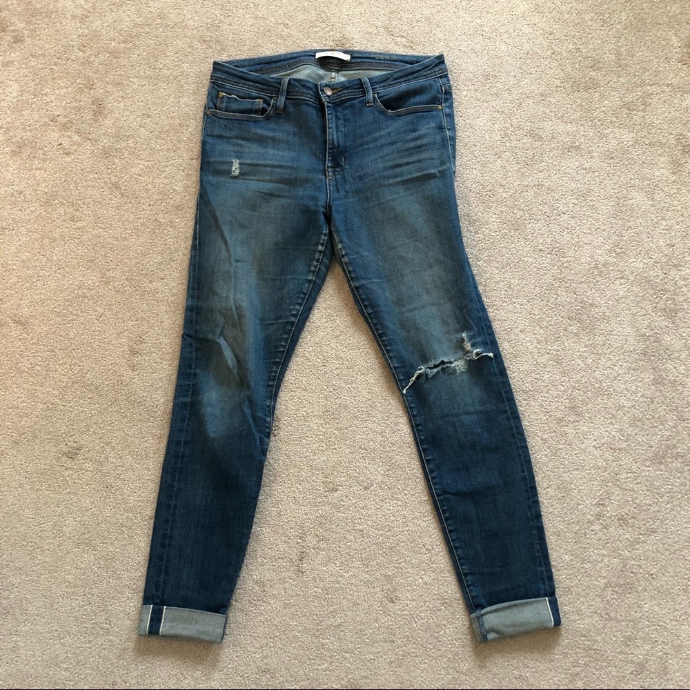 Fidelity Jeans, Belvedere Crop, Mid Rise, Size 30